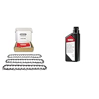 Oregon S52X3 AdvanceCut Chainsaw Chains for 14-Inch Bar – 52 Drive Links, 050 Inch Gauge & 54-026 Premium Bar and Chain Oil and Lubricant for Chainsaws, 1 Quart Bottle (32 fl.oz/946ml)