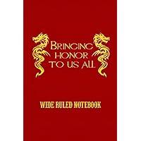 Wide Ruled Notebook: Fun Easy Bringing Journal Honor Paper To Office Us Classroom All Utilities For Any Occasion, Example: Birthday / Thanksgiving Christmas This Cute - Notebooks Component