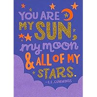 High Note Love Greeting Card Sun, Moon and Stars: Romantic Quote of E. E. Cummings