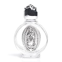 Holy Water Vial - Quality & Portable - The Only Authentic Certified Holy Water - Blessed by Pope Francis Vatican City Direct - Baptism, Wedding, Exorcism, Evil, Prayer (The Virgin Mary Vial)