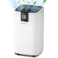 4500 Sq. Ft Dehumidifier for Basements,Home and Large Room,70 Pint with Drain Hose and Wheels,Intelligent Humidity Control,Laundry Dry, Auto Defrost,24H Timer,Automatic Drain for Office, Bathroom and Bedroom
