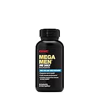 GNC Mega Men One Daily Multivitamin for Men, 60 Count, Take One A Day for 19 Vitamins and Minerals, Packaging May Vary