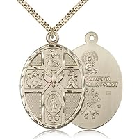 5-Way / Holy Spirit Pendants - Gold Plated 5-Way / Holy Spirit Pendant Including 24 Inch Necklace
