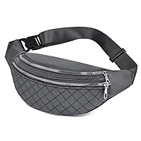 GMOIUJ Waist Bags Women Nylon Fanny Pack Men Belt Pouch Waist Pack Ladies Fashion Crossbody Chest Bags Unisex Travel Belt Bag (Color : E, Size : 33cmx7cmx14cm)