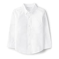 Boys' and Toddler Special Occasion Long Sleeve Button Up Dress Shirts