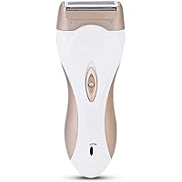 Woman Shaver, Ladies Electric Shaver, Wet/Dry Rechargeable Cordless Women's Razor Trimmer Remover Epilator Hair Removal Shaver for Face Leg Armpit Arm Bikini Line Body (Gold)