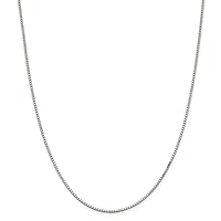 925 Sterling Silver Box Chain Necklace Jewelry Gifts for Women in Silver Choice of Lengths 16 18 20 24 22 26 28 30 36 and Variety of mm Options