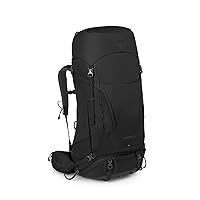 Osprey Kestrel 58L Men's Backpacking Backpack, Black, S/M