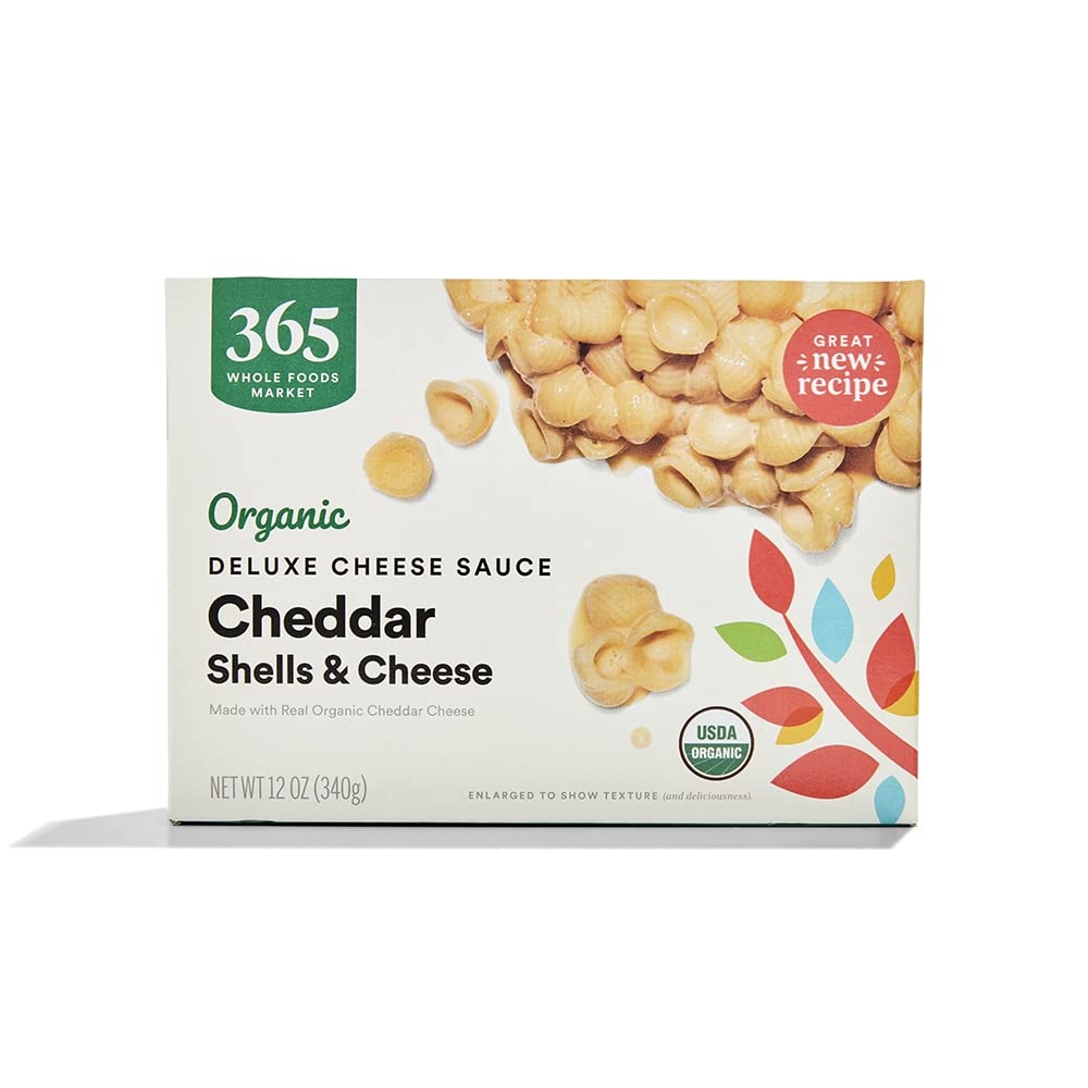365 by Whole Foods Market, Organic Deluxe Cheddar Shells and Cheese, 12 Ounce