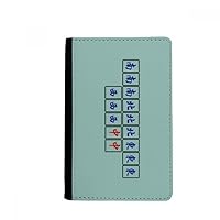 Grand Four Happiness Mahjong Tiles Passport Holder Notecase Burse Wallet Cover Card Purse