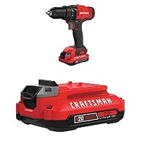 V20 Cordless Drill/Driver Kit with EXTRA Lithium Ion Battery, 2.0-Amp Hour (CMCD700C1 & CMCB202)