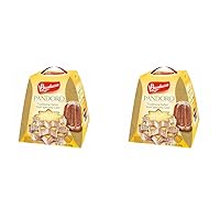 Bauducco Pandoro - Light and Moist Specialty Cake, No Candied Fruits, Ideal for Dessert - 17.5 oz (Pack of 2)