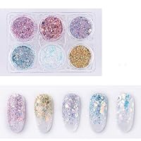 Nails Glitter Chunky Glitter, Festival Cosmetic Glitter, Sparkling Decoration Glitter for Hair and Nails