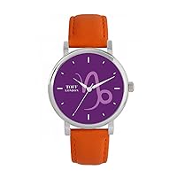 Purple Capricorn Watch Ladies 38mm Case 3atm Water Resistant Custom Designed Quartz Movement Luxury Fashionable