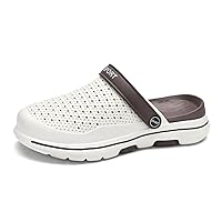 Mens Clogs, Cushion Slides Sandals with Arch Support, Soft Comfort Quick-Drying Trendy