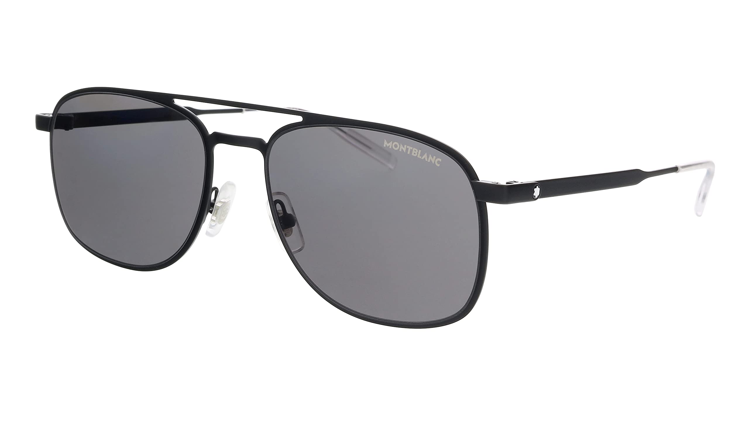Montblanc MB0143S-001 Black Aviator Sunglasses for mens