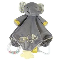 Stephan Baby Chewbie Activity Toy and TeeTher Security Blanket, Grey Elephant