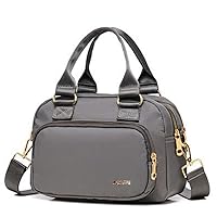 Nylon Shoulder Handbags for Women, OPXTO Waterproof Multi Pocket Purses and Cross-body Bags, High-dense Nylon Oxford Multi-function Lightweight Tote Bag.