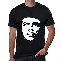 Che Guevara Black, Old Celebrities, Black, Men's Short Sleeve Round Neck