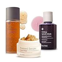 Anti Aging Big Bundle Set for Firmer Skin - Korean Age Defying Trio for Mature Skin, Pampering Gifts for Mom from Daughter (Tundra Chaga, 8 Nourishing Beans, Rejuventating Purple Berry)