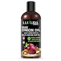 Organic Onion Hair Oil, 8.45 Fl Oz (250 ml), Onion Oil for Dandruff and Hair Loss Control, All Hair Types, for Silky and Strong Hair