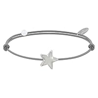 LES POULETTES BIJOUX - Sterling Silver Link Bracelet Star - Classics - Light Grey