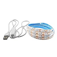 USB Switch UV DC5V 390nm-400nm 6.56FT/2M SMD 3528 120LEDs IP65 Waterproof Super Bright LED Strip Lights, for Fluorescent Dance Party Body Paint Stage Lighting