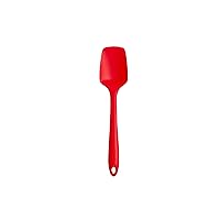 GIR: Get It Right Premium Seamless Spoonula - Non-Stick Heat Resistant Silicone Scraper Spatula - Perfect for Mixing, Serving, Scraping, Stirring, and More - Mini - 8 IN, Red