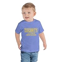 Big Brother Shirt Security for Little Sister Siblings Toddler Shirts for Boys Short Sleeve Tee Heather Columbia Blue