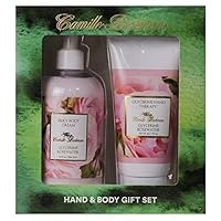 Camille Beckman Hand and Body Duet Set, Silky Body and Glycerine Hand Cream, Glycerine Rosewater