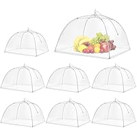 Mesh Food Covers, 8 Pack Large and Tall Food Covers for Outside, 17