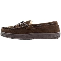 HideAways by LB Evans Mens Morgan Moccasin Casual Slippers Casual - Brown