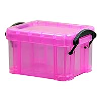 Clear Plastic Storage Box With Locking Lid Portable Jewelry Container For Pocket Purse Organizing Beads Small Items Jewelry Storage Box
