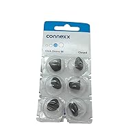 Signia/Connexx Sleeve Click CIC ITC & RIC Hearing Aid Domes Pack Of 6 (Closed Medium)