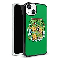 Teenage Mutant Ninja Turtles Group Retro Protective Slim Fit Plastic Bumper Case Fits Apple iPhone 13