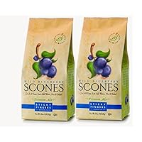 Sticky Fingers Scone Mix (Pack of 2) 15 Ounce Bags – All Natural Scone Baking Mix (Wild Blueberry)