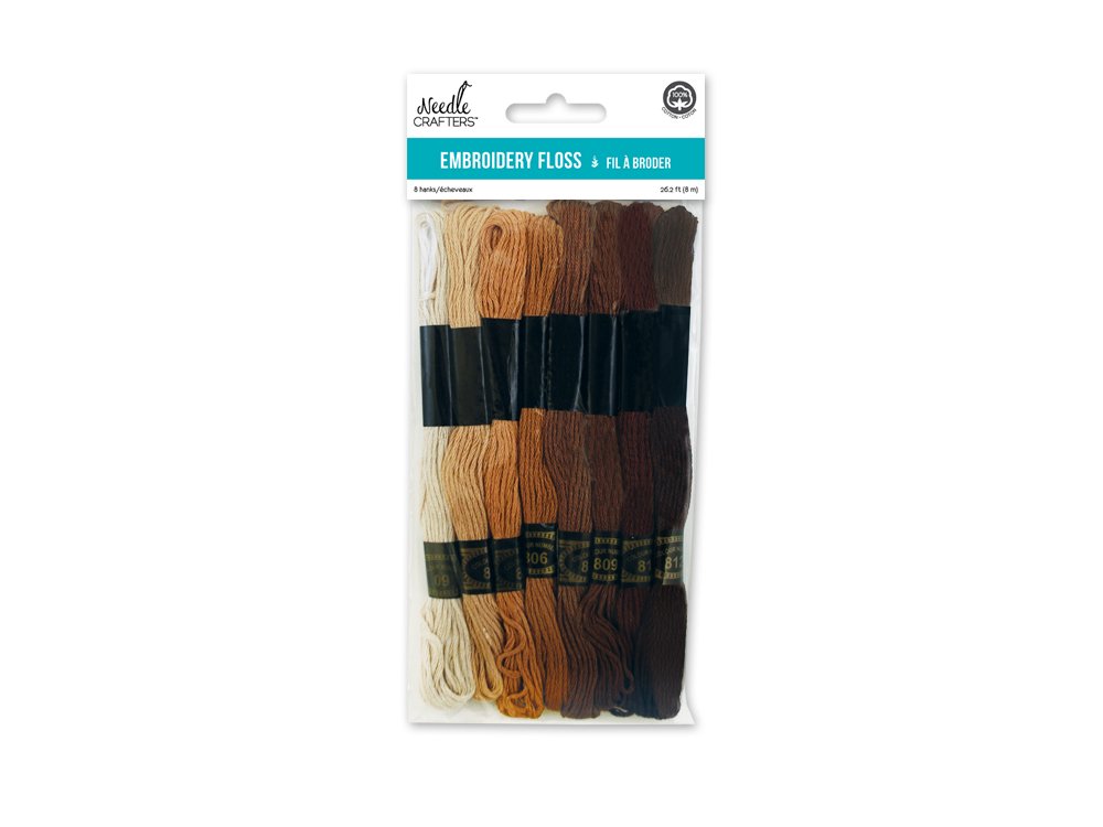 Needlecrafters NC162H Neutrals Cotton Embroidery Floss, 8m
