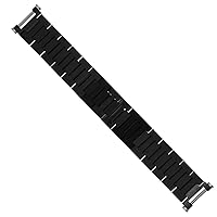 Ewatchparts WATCH BAND SEATIMER COMPATIBLE WITH FIT 42MM CARTIER PASHA BRACELET W31077U2 3025 2790 BLACK