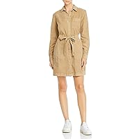 AG Adriano Goldschmied Women's Justine Woven Military Style Button Down Dress