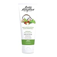 Deep Moisturizing Curl Shampoo - Curly Hair Shampoo for Hydration - With Shea Butter and Coconut - Silicone and Sulfate Free - 10 oz