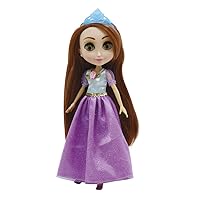 Little Bebops Princess Doll - 10 Doll, with Gorgeous Long Hair to Brush and Style (Purple Dress)