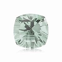 12.28-13.10 Cts of AA 15 mm Cushion Concave Green Amethyst (1 pc) Loose Gemstone
