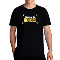 Powered by Horses Doodle T-Shirt