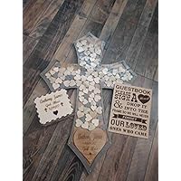 Wedding Guest Book Alternative Drop Box With 100 Hearts To Sign