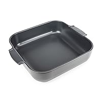 Peugeot - Appolia Square Oven Dish - Ceramic Baker with Handles - Slate, 11.5 x 3 inches