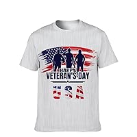 Unisex Novelty Vintage T-Shirt USA American Colors-Graphic Funny Crewneck Short-Sleeve Fashion Softstyle Summer Workout Tee