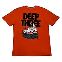 Jordan Mens Mike & Mars Cinema T-Shirt,Orange/Black,Large