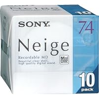 Sony Neige Series MiniDisk 74 Min 10 Pack Recordable MD