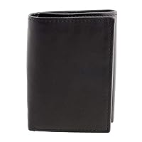 Men's Stafford Leather RFID Trifold Wallet Black