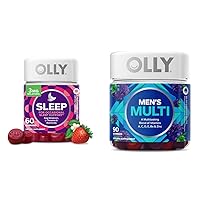 OLLY Sleep & Men's Multivitamin Gummy Bundles, Melatonin & Vitamin Supplements